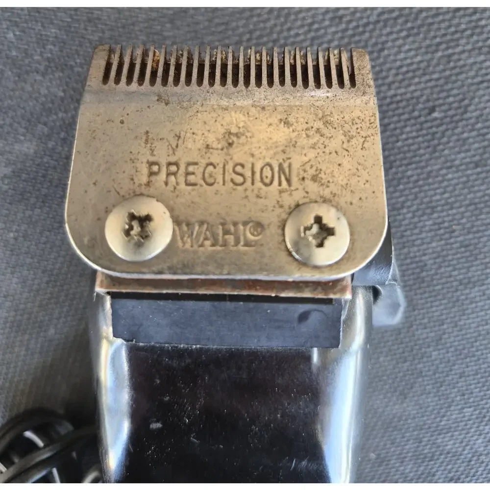 Vintage Wahl Hair Clippers Trimmer Model MC Heavy Guards With Box And Accessorie